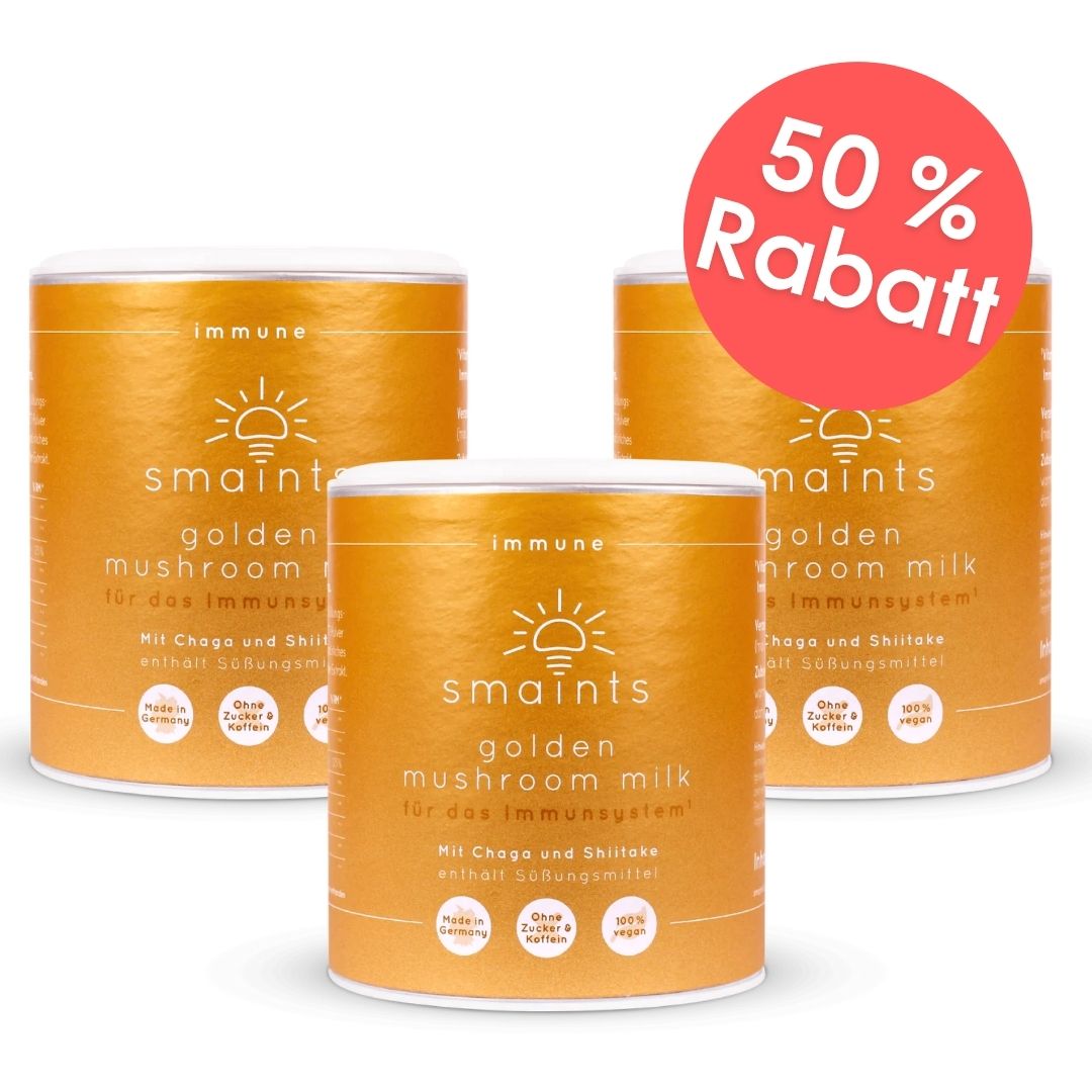 Golden Mushroom Milk with Chaga and Shiitake