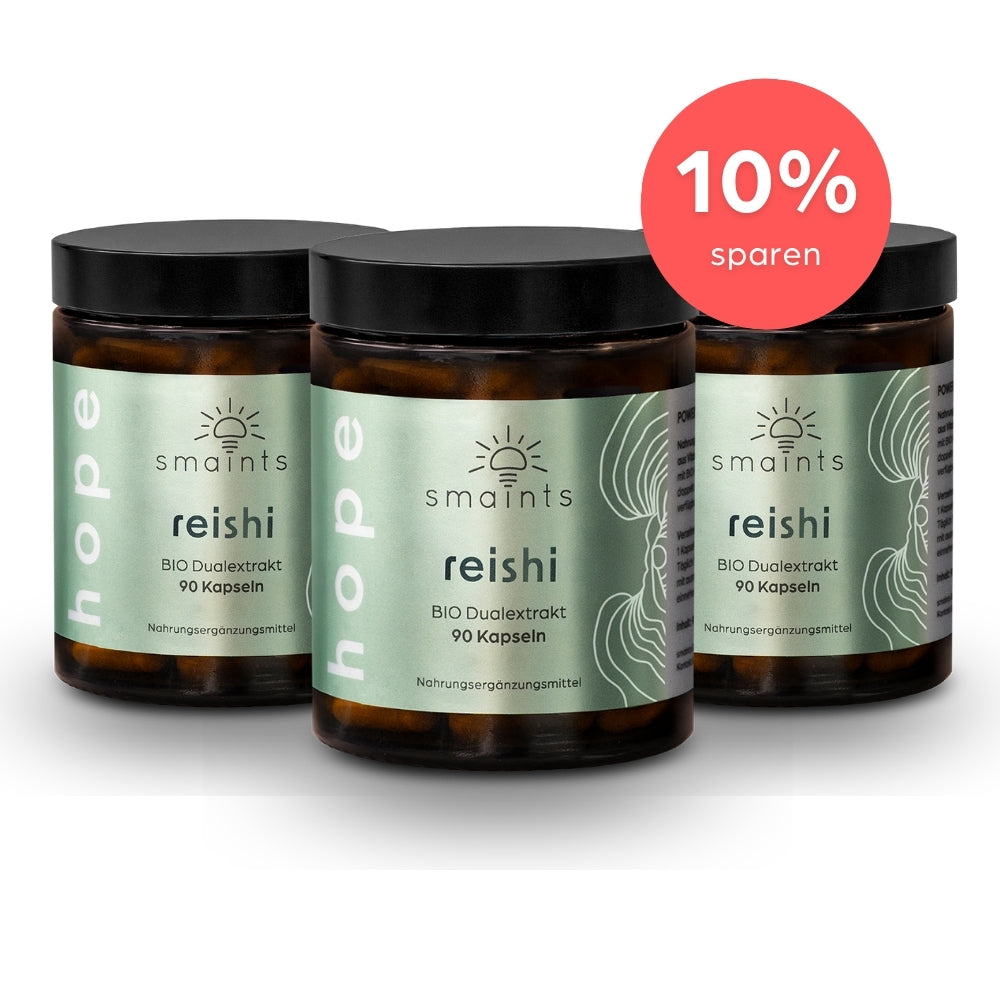 3er Angebot Bio Reishi Extrakt Kapseln