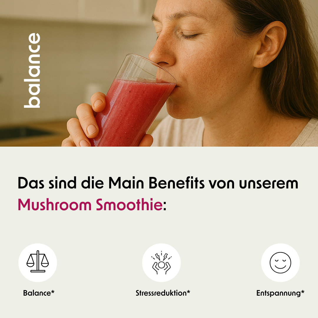 Mushroom Smoothie mit Reishi und Maitake