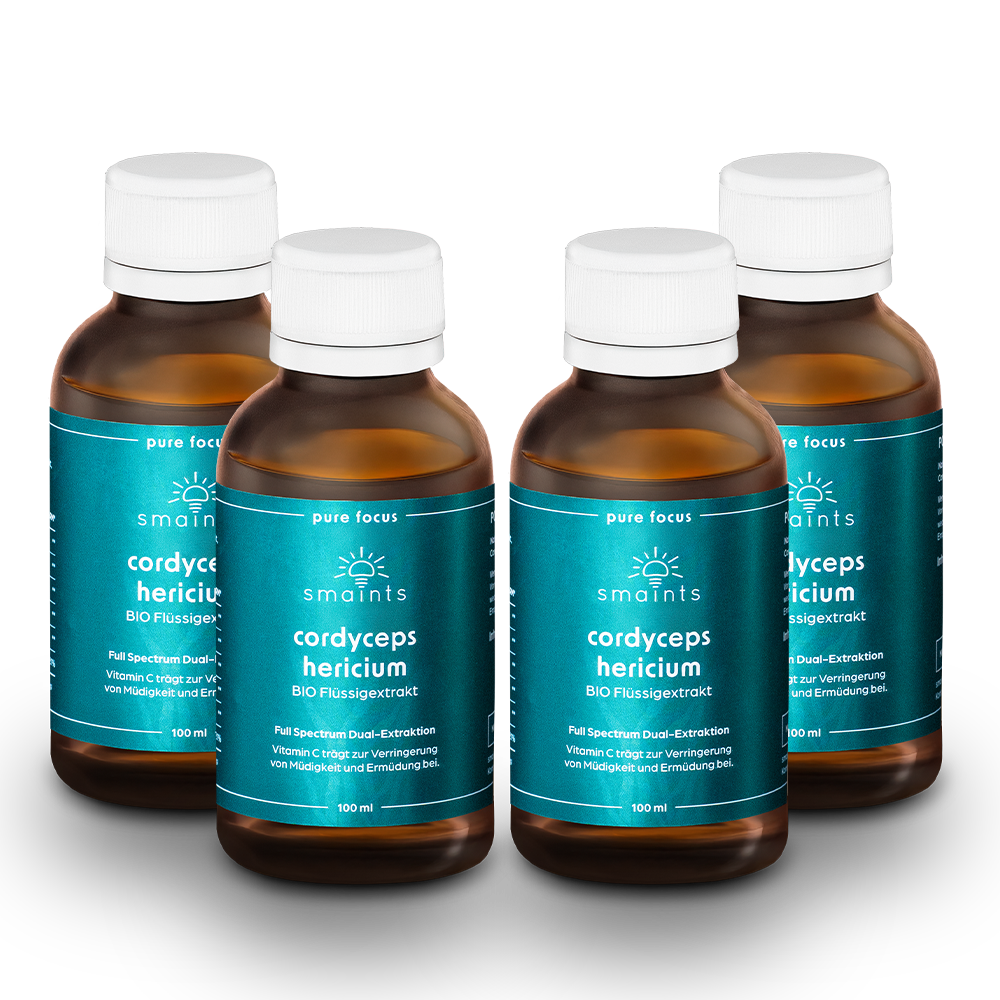 Pure Focus Flüssigextrakt mit Cordyceps und Hericium