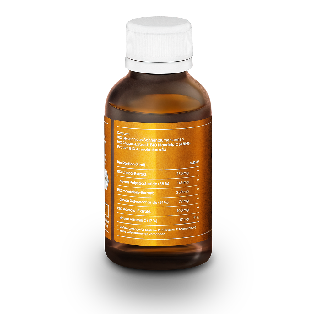 Pure Immune Flüssigextrakt mit Chaga und Agaricus