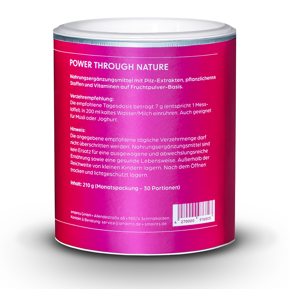 Mushroom Smoothie 2.0 mit Reishi und Maitake 210g