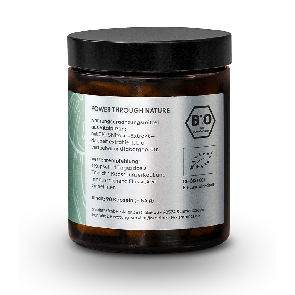 Bio Shiitake Extrakt Kapseln