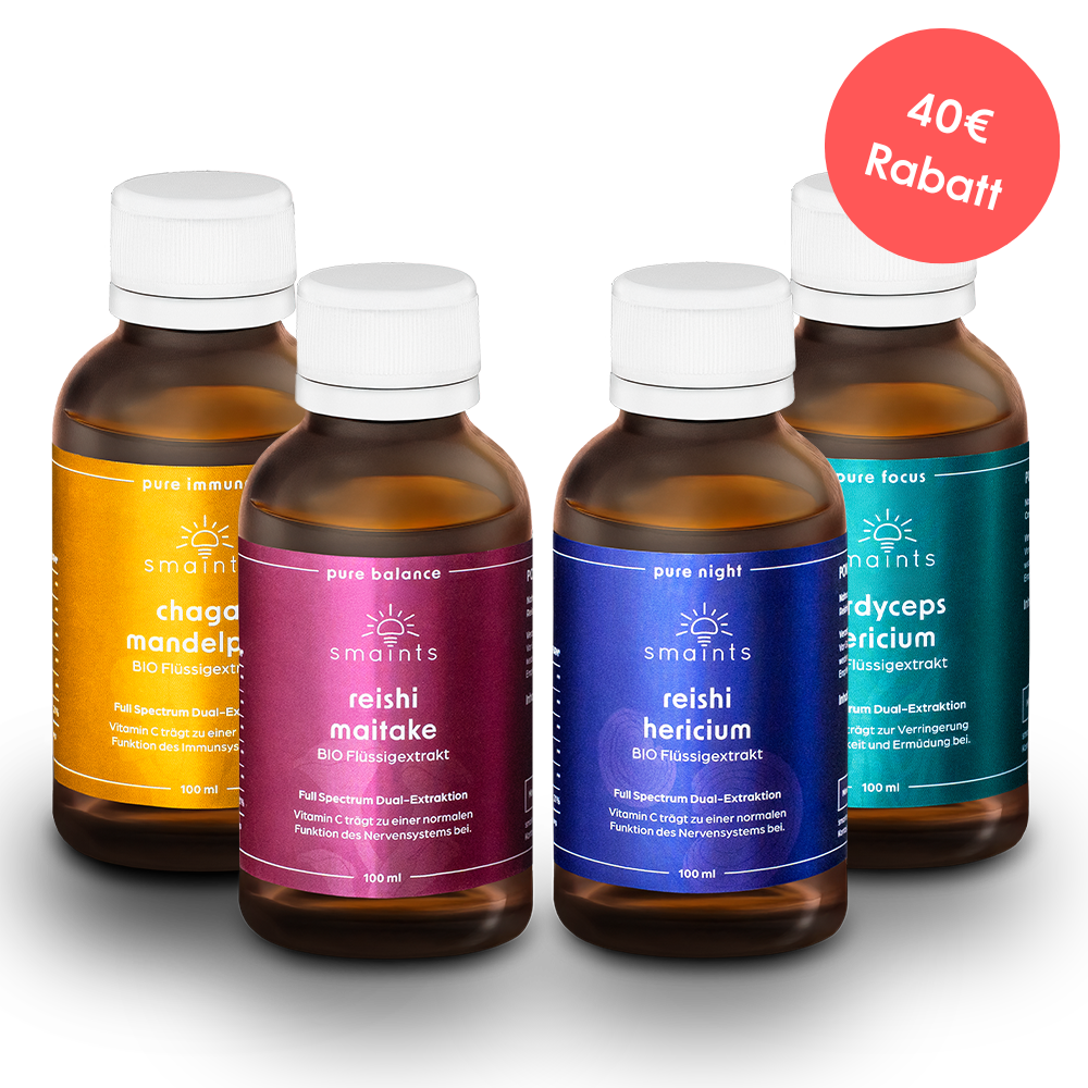 Organic Mushroom Extract 4-Pack Liquid Extracts