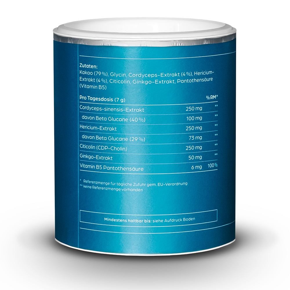 Mushroom Cacao 2.0 mit Cordyceps und Hericium 210g LP