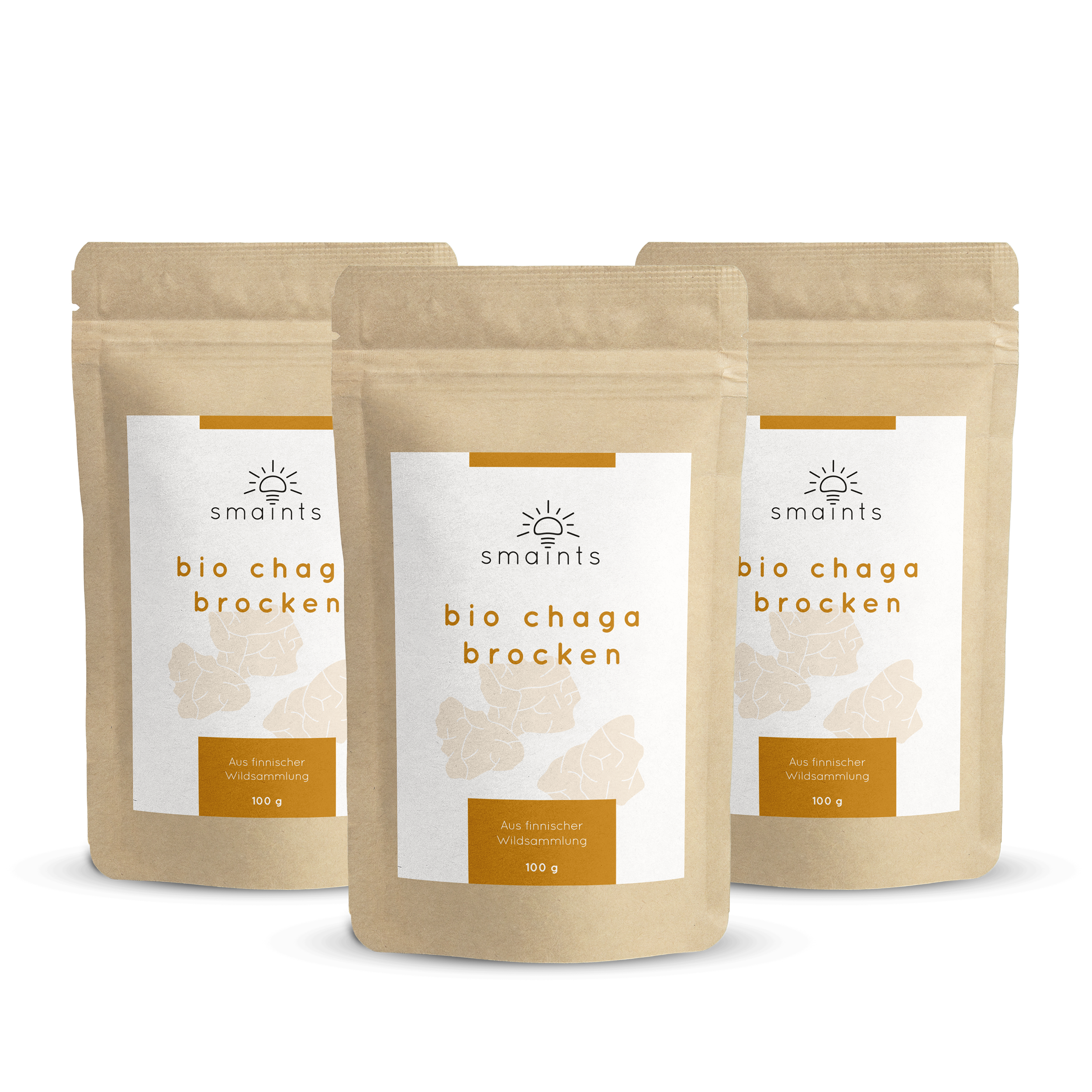 Bio Chaga Brocken aus Finnland