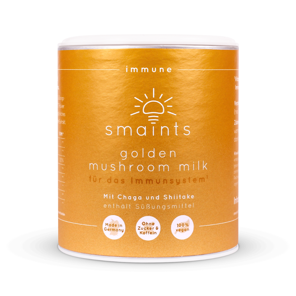 Golden Mushroom Milk with Chaga and Shiitake