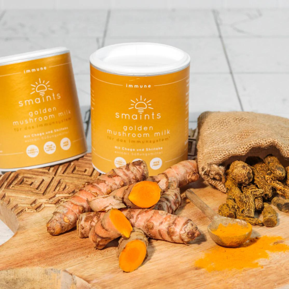 Golden Mushroom Milk with Chaga and Shiitake