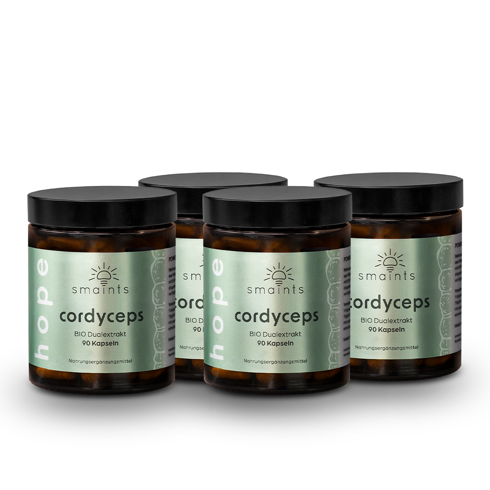 4x Bio Cordyceps Extrakt Kapseln