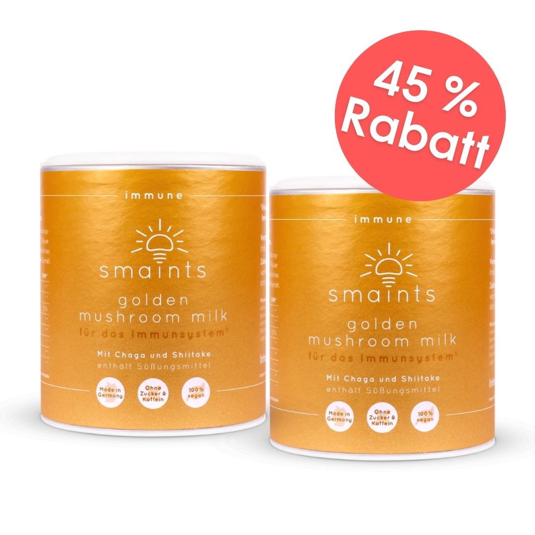 Golden Mushroom Milk with Chaga and Shiitake