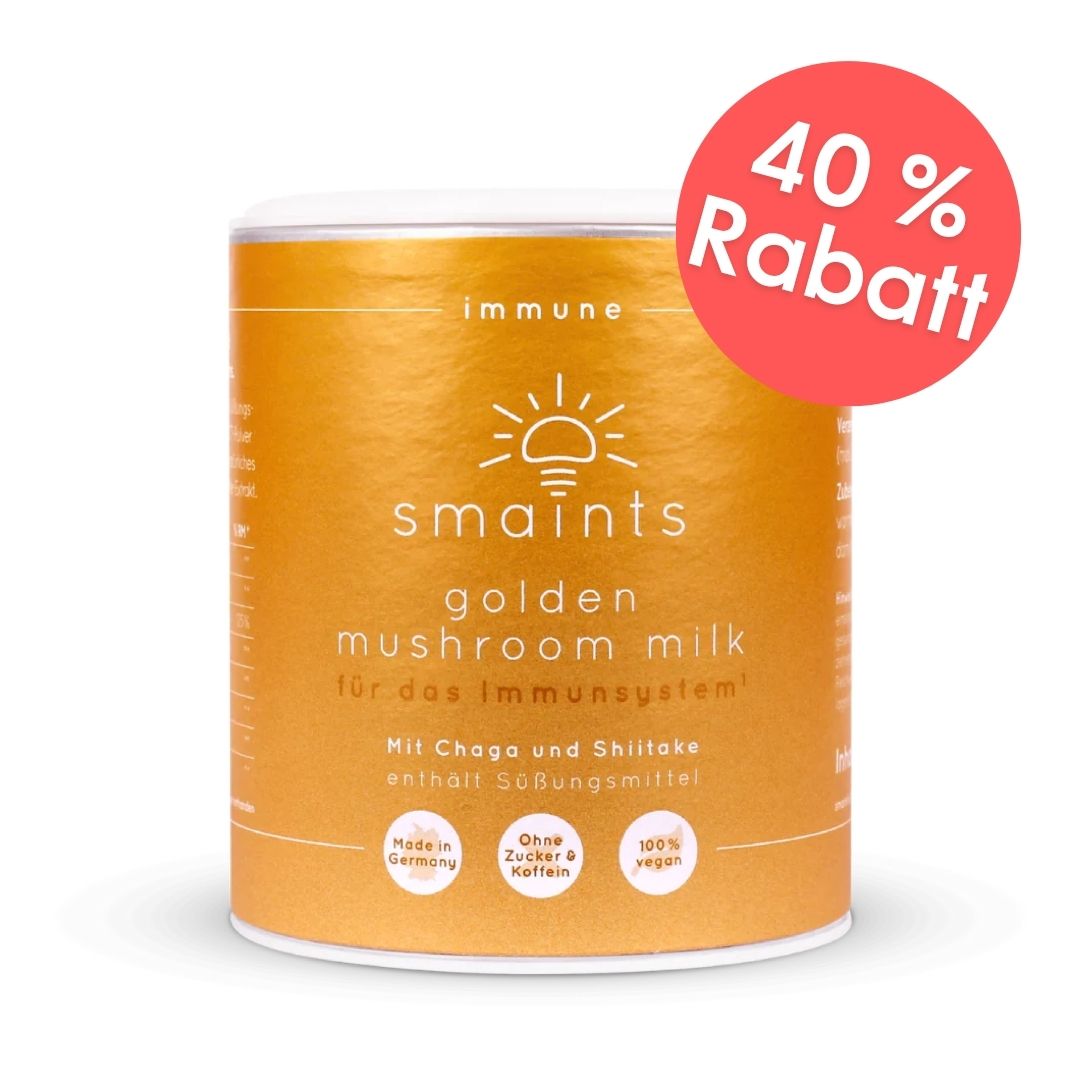 Golden Mushroom Milk with Chaga and Shiitake