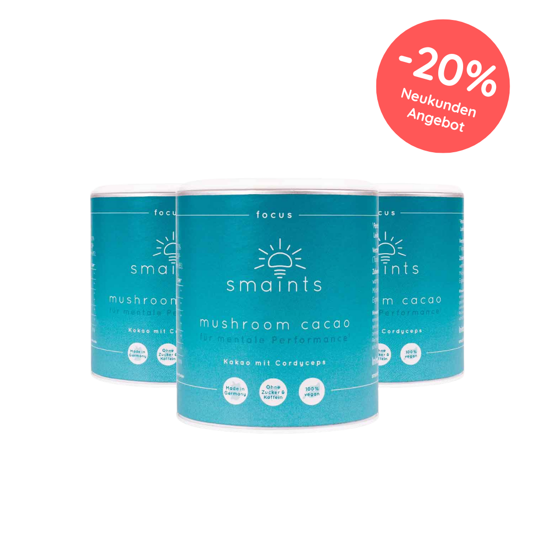 smaints Mushroom Cacao 3er Pack Neukunden-Angebot
