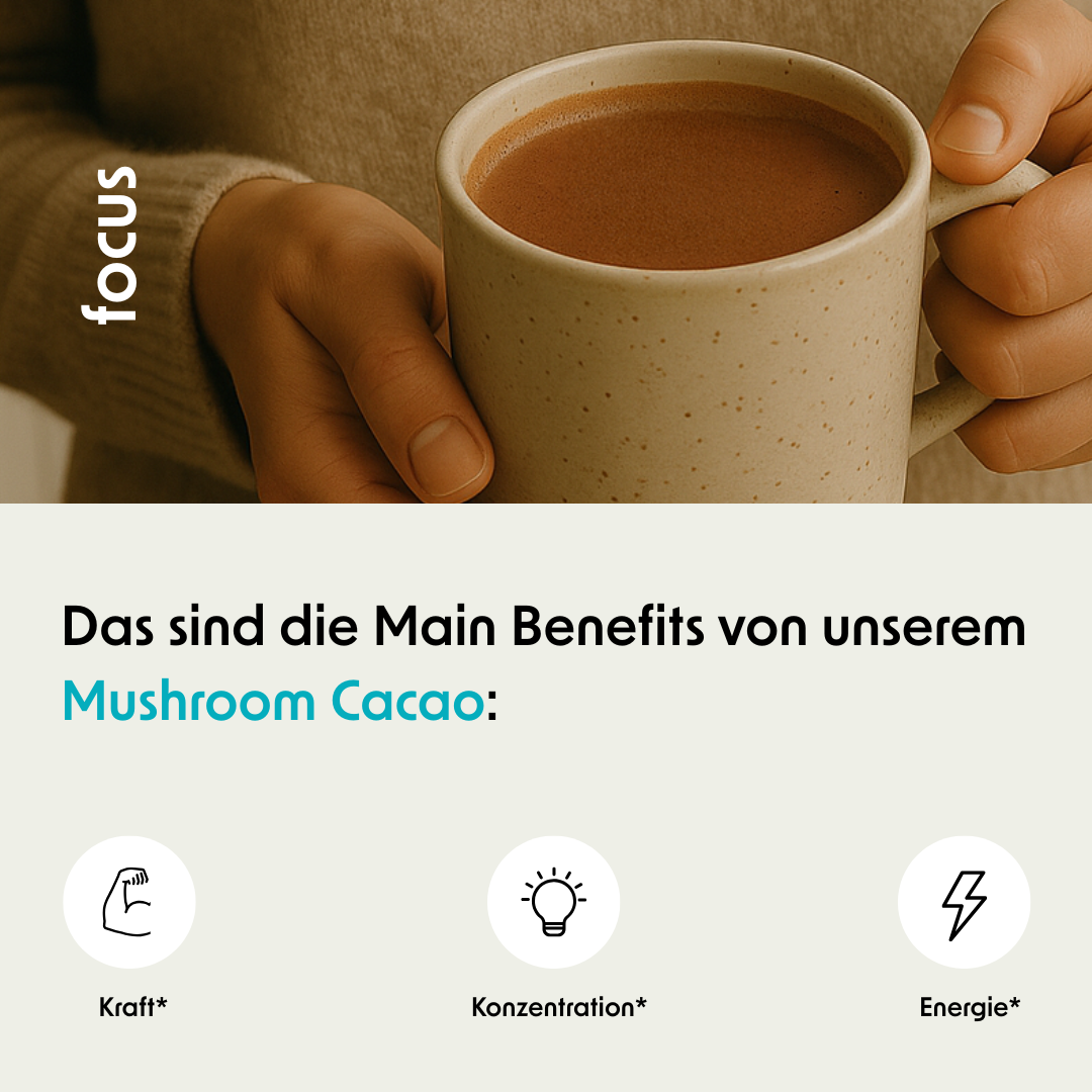 Mushroom Cacao mit Cordyceps