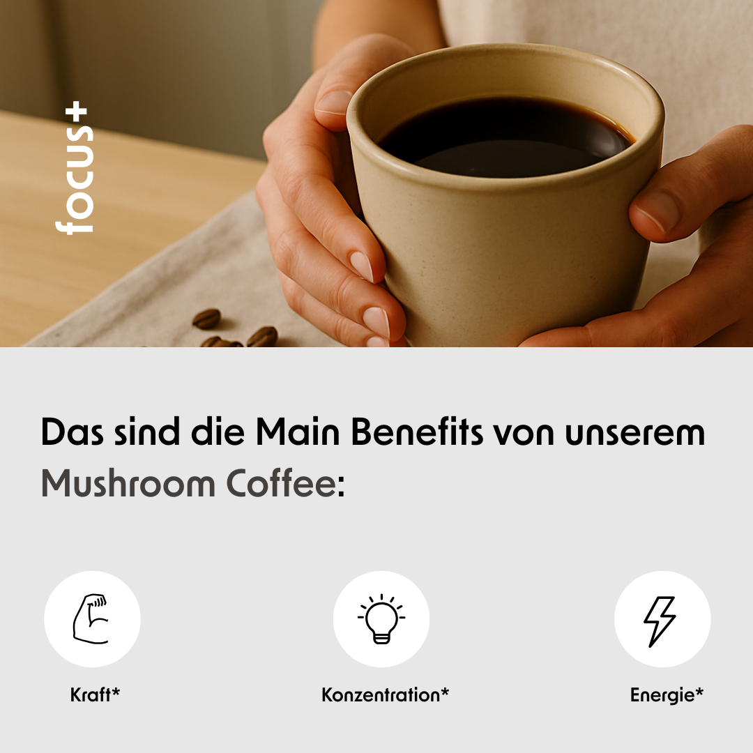 Mushroom Coffee mit Cordyceps und Hericium