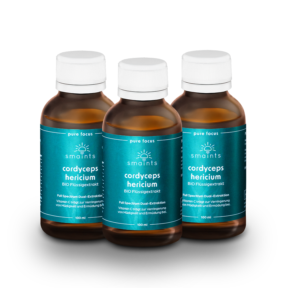 Pure Focus Flüssigextrakt mit Cordyceps und Hericium