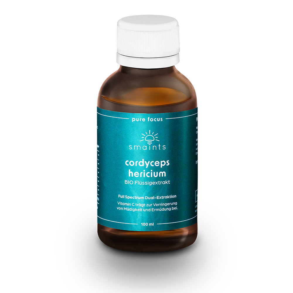 Pure Focus Flüssigextrakt mit Cordyceps und Hericium