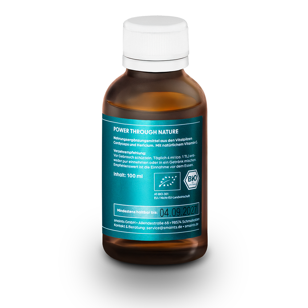 Pure Focus Flüssigextrakt mit Cordyceps und Hericium