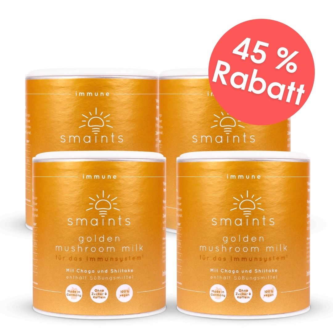 Golden Mushroom Milk with Chaga and Shiitake