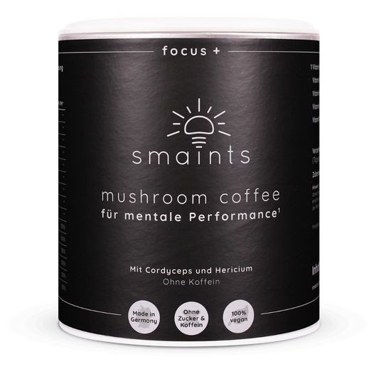 Mushroom Coffee smaints mit Cordyceps und Lions Mane (Hericium)
