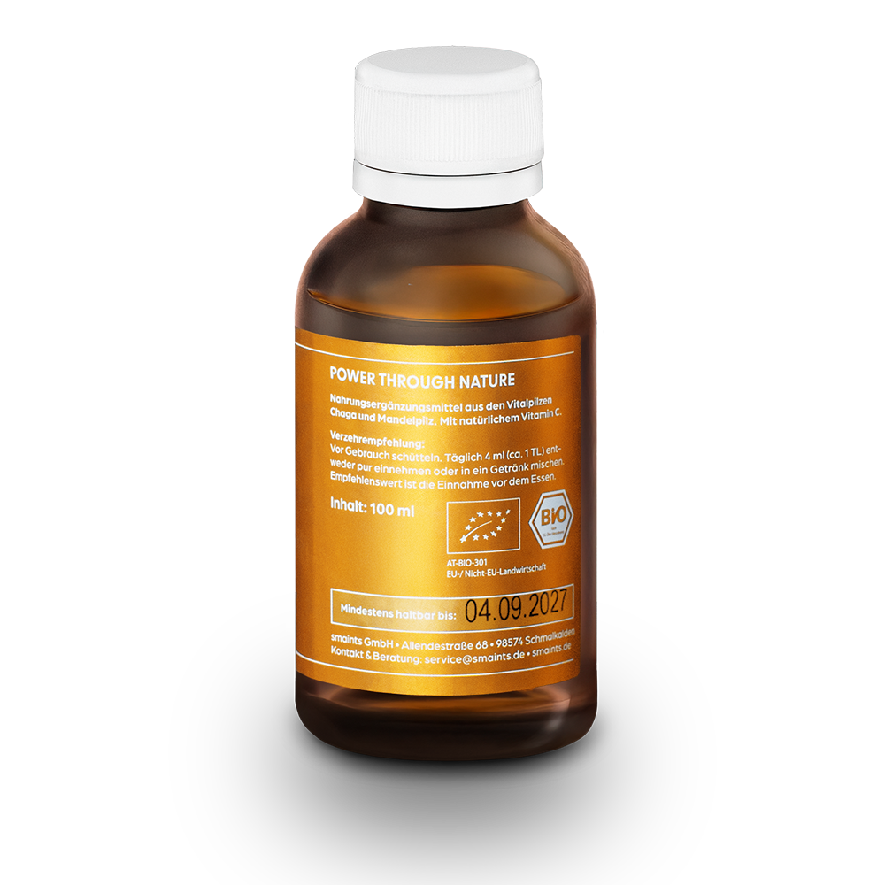 Pure Immune Flüssigextrakt mit Chaga und Agaricus