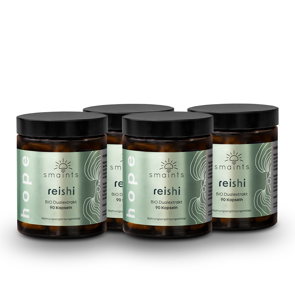 4x Bio Reishi Extrakt Kapseln