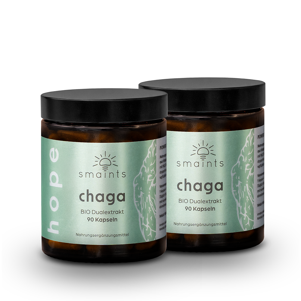 2x Bio Chaga Extrakt Kapseln