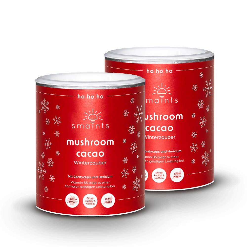Winterzauber Edition - Mushroom Cacao mit Cordyceps und Hericium 210g