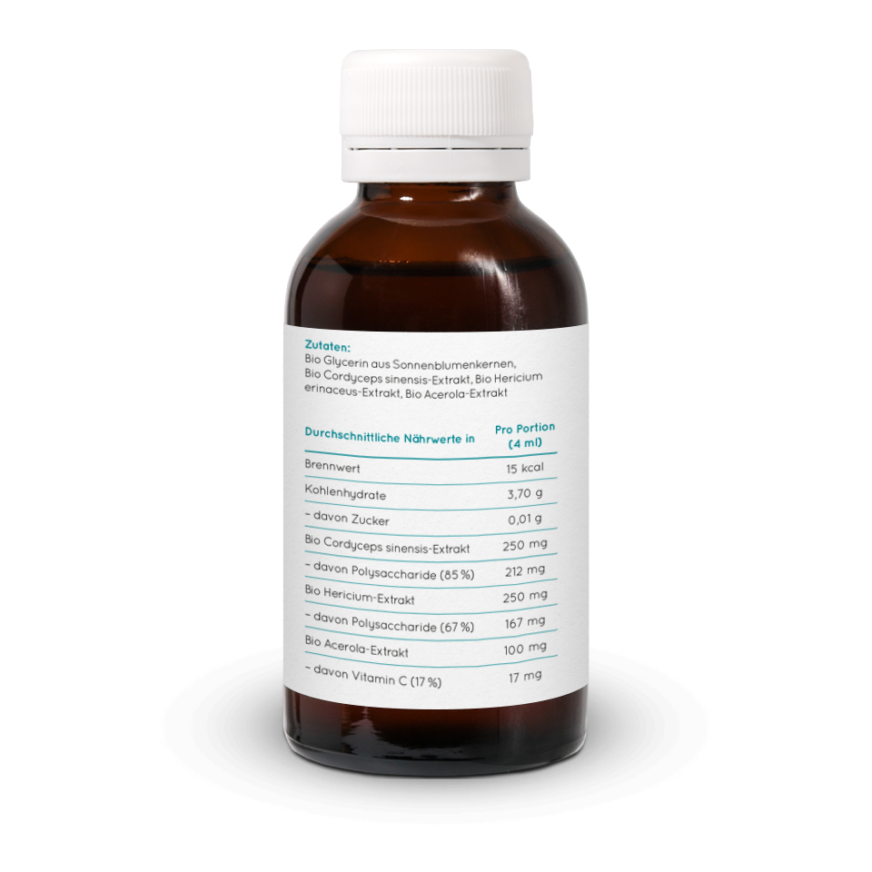 smaints Pure Focus Flüssigextrakt mit Cordyceps und Hericium LP