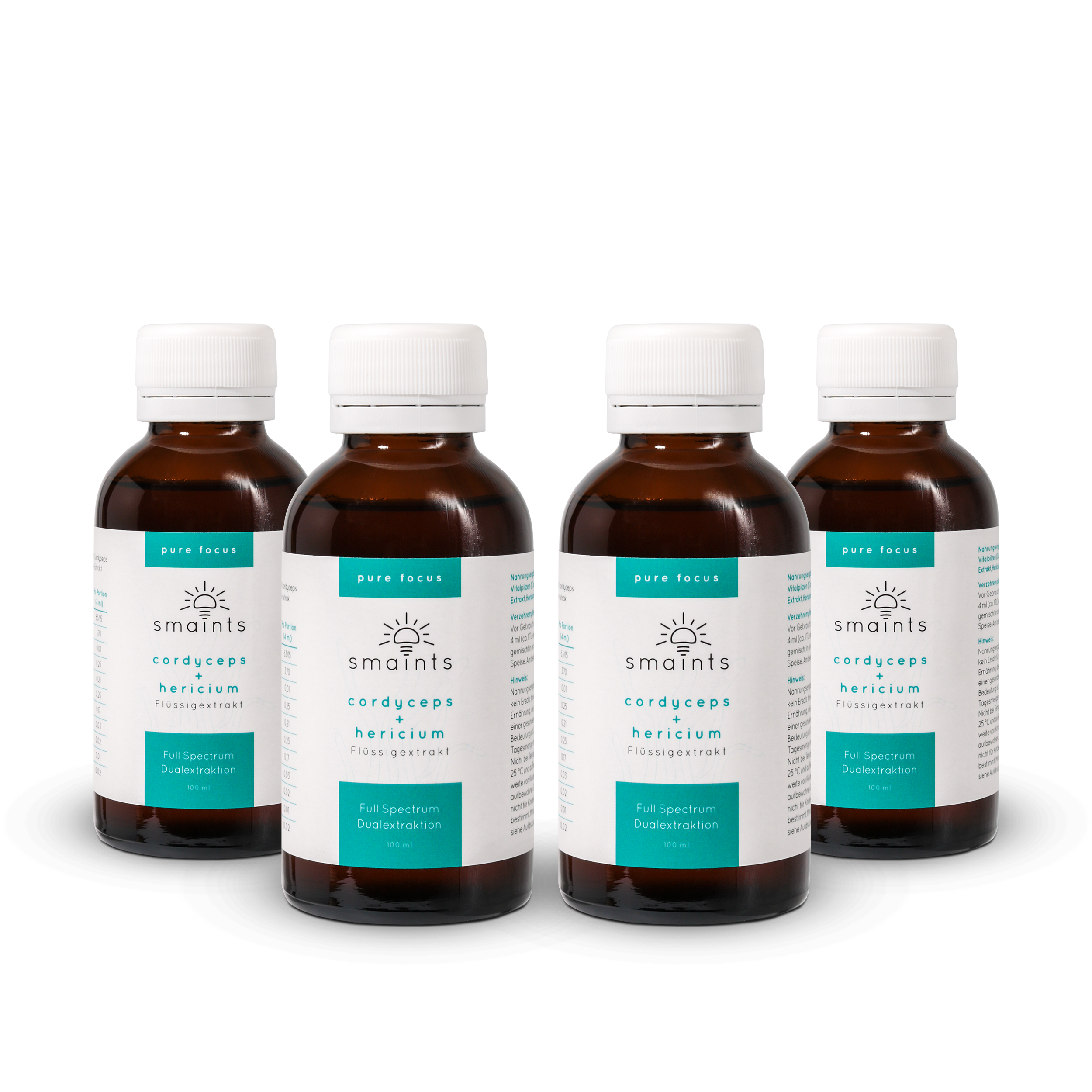 Pure Focus Flüssigextrakt mit Cordyceps und Hericium