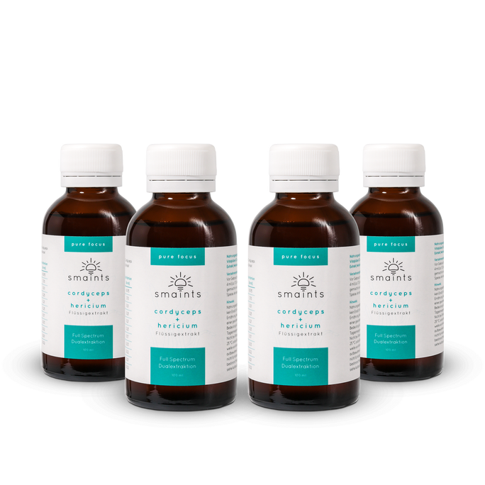 Pure Focus Flüssigextrakt mit Cordyceps und Hericium