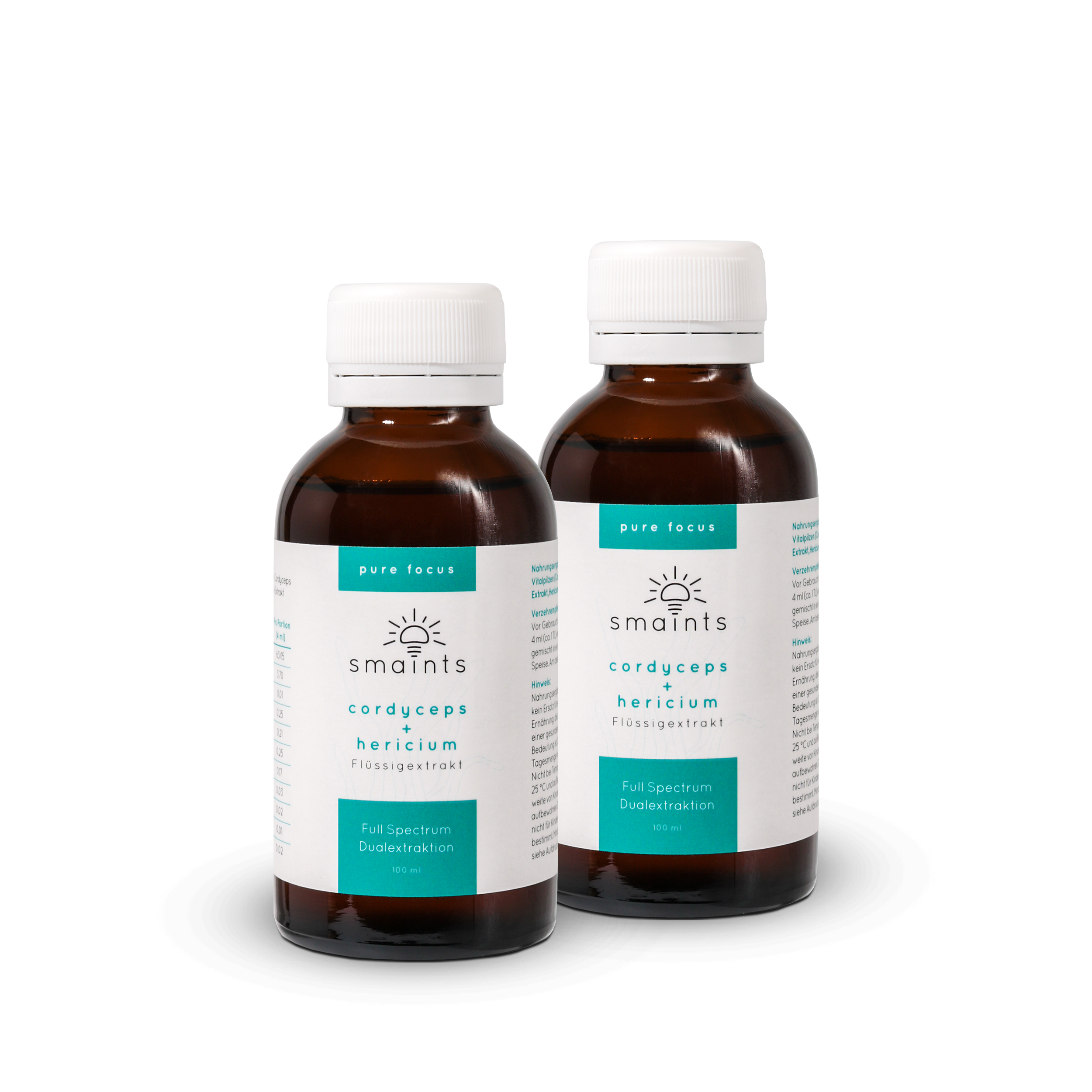 Pure Focus Flüssigextrakt mit Cordyceps und Hericium