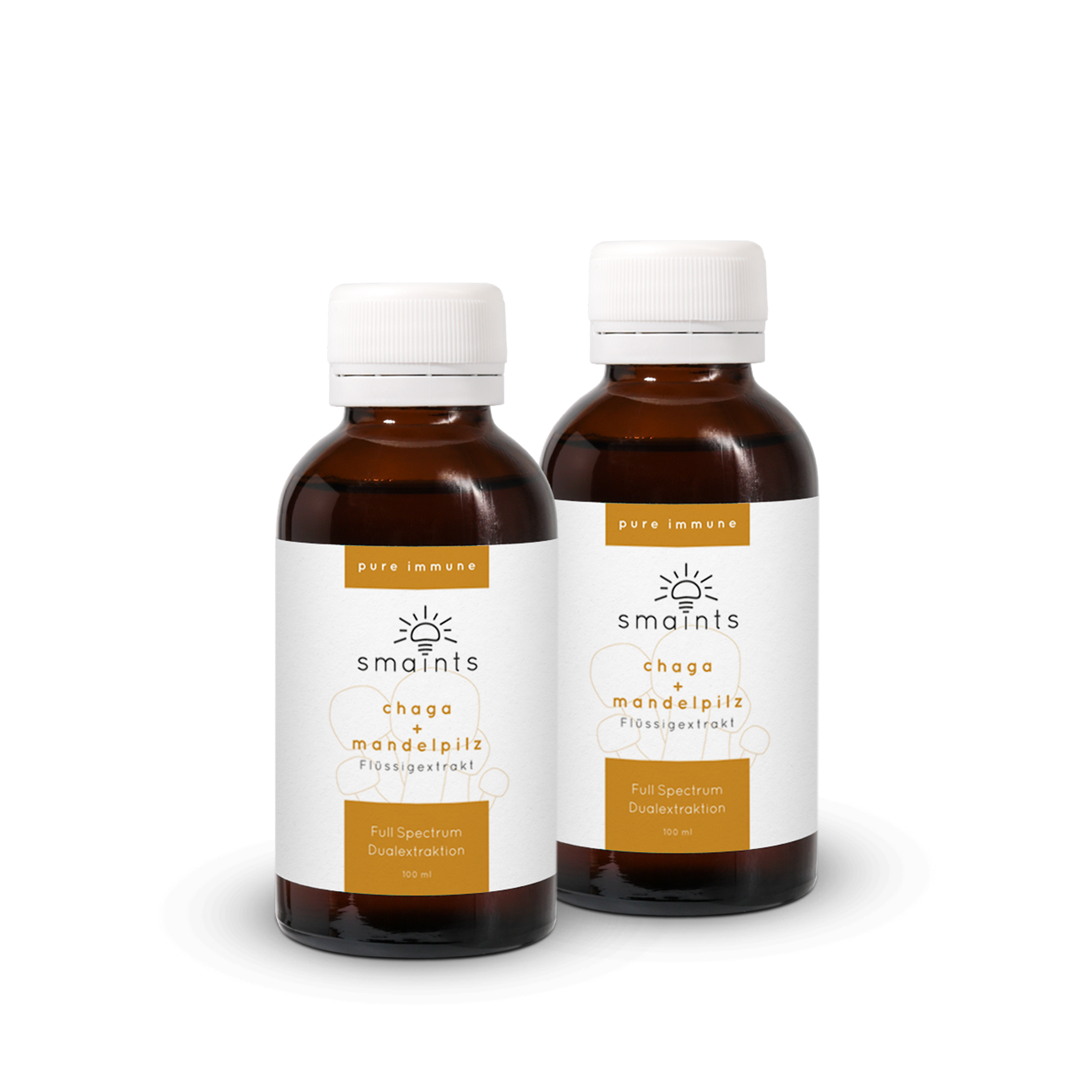 Pure Immune Flüssigextrakt mit Chaga und Agaricus