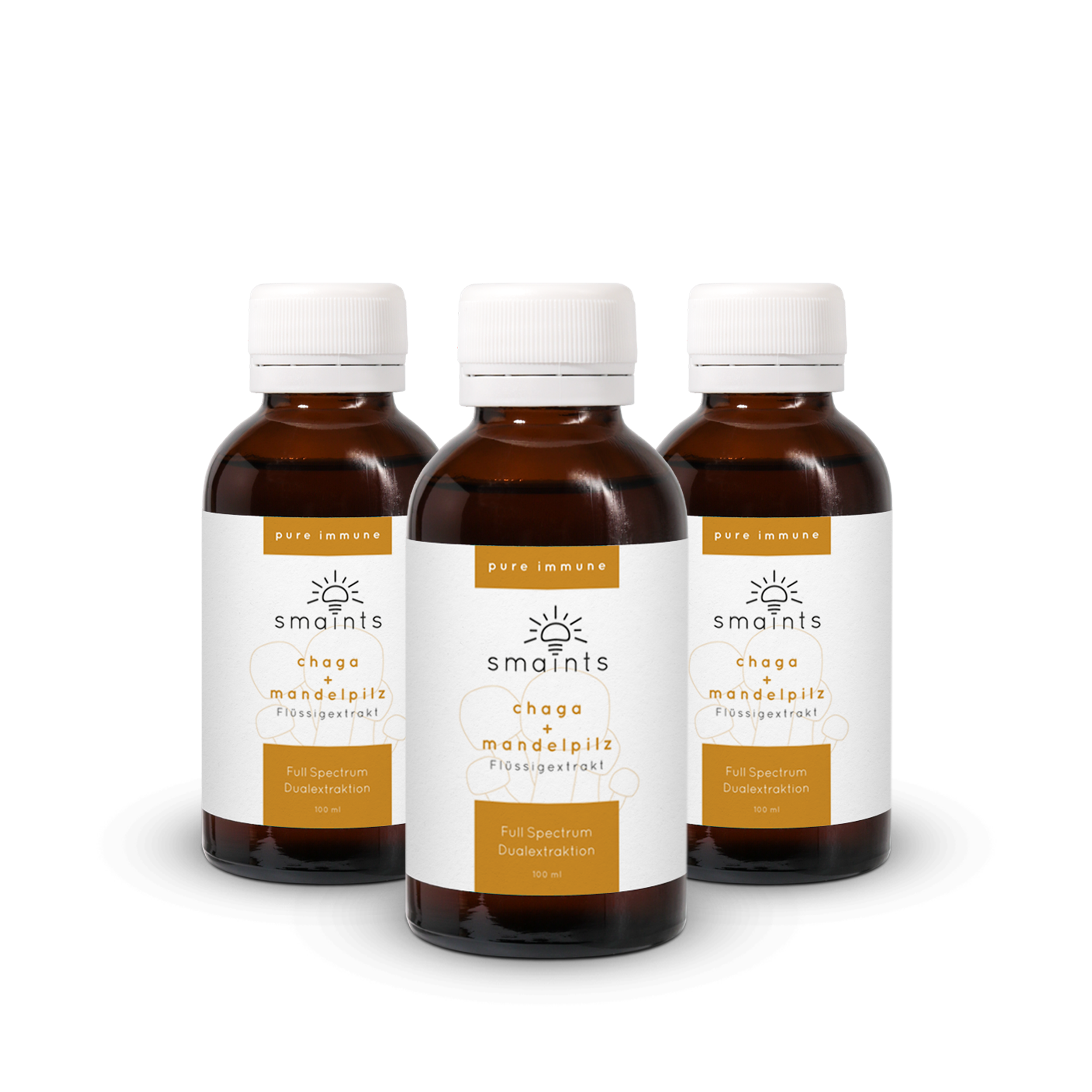 Pure Immune Flüssigextrakt mit Chaga und Agaricus