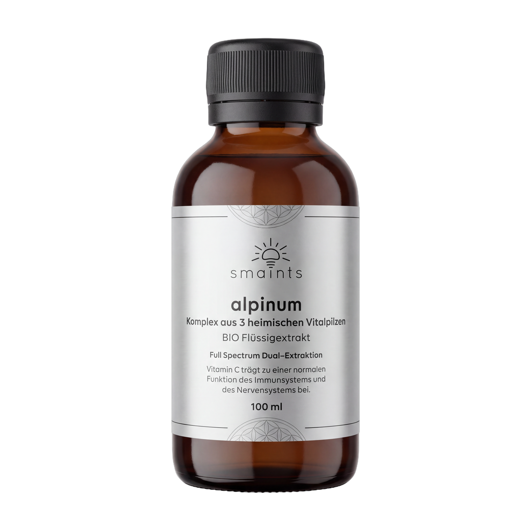 alpinum Bio-Flüssigextrakt 100 ml, Vorderseite