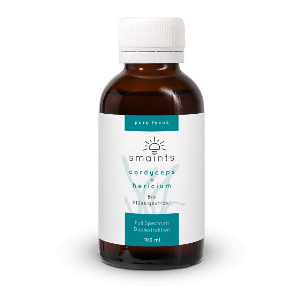 Pure Focus Flüssigextrakt mit Cordyceps und Hericium